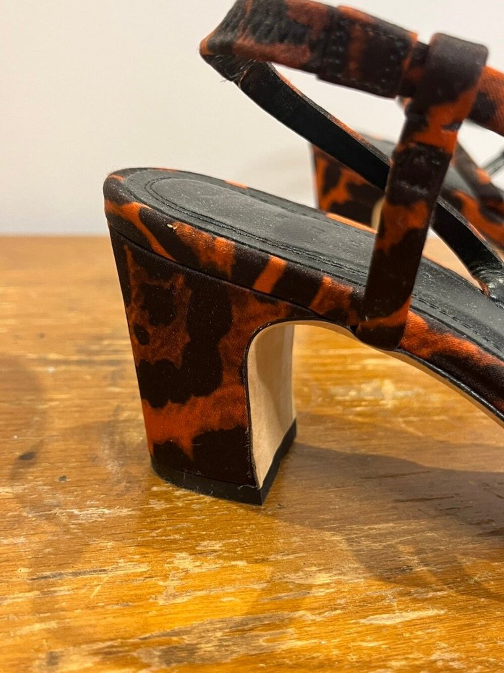 Sandro leopard print heeled sandals - 40 / 9.5 - Picture 4 of 5